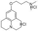 CAS#: 130260-20-7, N,N-Dimethyl-3-((2,3,6,7-Tetrahydro-1H,5H-Benzo(ij)Quinolizin-9-Yl)Oxy)-1-Propanamine Dihydrochloride