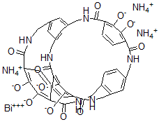 CAS#: 130343-57-6, tricatechol hexalactam-bismuth(III) complex