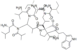 CAS#: 130517-75-8, Acetyl-Tryptophyl-Isoleucyl-Alanyl-Aminoisobutyryl-Isoleucyl-Valyl-Aminoisobutyryl-Leucyl-Aminoisobutyryl-Proline Methyl Ester