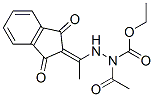 CAS 登录号：130518-25-1， N-乙酰基-N-[1-(1,3-二氧代茚-2-亚基)乙基氨基]氨基甲酸乙酯
