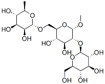 CAS 登录号：130542-01-7， (2S,3R,4S,5S,6R)-2-[(2S,3R,4S,5S,6R)-4,5-二羟基-6-(羟基甲基)-2-甲基-3-[(2S,3R,4R,5R,6S)-3,4,5-三羟基-6-甲基四氢吡喃-2-基]氧基四氢吡喃-2-基]氧基-6-(羟基甲基)四氢吡喃-3,4,5-三醇