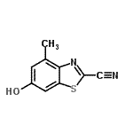 CAS 登录号：130593-25-8， 6-羟基-4-甲基-1,3-苯并噻唑-2-甲腈