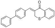 CAS 登录号：130689-02-0， (3Z)-3-[(4-苯基苯基)亚甲基]硫代色满-4-酮