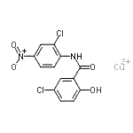 CAS#: 1308-76-5, 5-Chloro-N-(2-Chloro-4-Nitrophenyl)-2-Hydroxy-Benzamide Copper(2+) Salt (1:1)