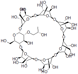 CAS#: 130981-23-6, 2-O-(2-Hydroxypropyl)cyclomaltoheptaose