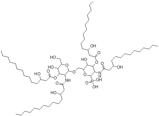 CAS#: 131061-35-3, [5-Hydroxy-6-[[5-Hydroxy-6-(Hydroxymethyl)-3-(3-Hydroxytetradecanoylamino)-4-(3-Hydroxytetradecanoyloxy)Oxan-2-Yl]Oxymethyl]-3-(3-Hydroxytetradecanoylamino)-4-(3-Hydroxytetradecanoyloxy)Oxan-2-Yl]Phosphonic Acid
