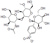 CAS#: 131089-46-8, N-[(2S,3R,4R,5S,6R)-4,5-Dihydroxy-2-[(2R,3S,4S,5S,6R)-4-Hydroxy-6-(Hydroxymethyl)-5-Methoxy-2-[(2S,3R,4S,5S,6R)-3,4,5-Trihydroxy-6-(Hydroxymethyl)-2-(4-Nitrophenyl)Oxan-2-Yl]Oxyoxan-3-Yl]Oxy-6-(Hydroxymethyl)Oxan-3-Yl]Acetamide