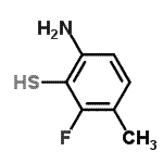 CAS 登录号：131105-94-7， 6-氨基-2-氟-3-甲基苯硫醇