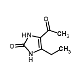 CAS 登录号：131180-11-5， 4-乙酰基-5-乙基-1,3-二氢-2H-咪唑-2-酮