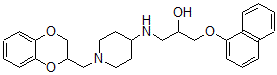 CAS#: 131184-64-0, 1-[[1-(2,3-Dihydro-1,4-Benzodioxin-2-Ylmethyl)Piperidin-4-Yl]Amino]-3-Naphthalen-1-Yloxypropan-2-Ol