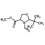 CAS#: 131233-89-1, Methyl 3-Formyl-2-(2-Methyl-2-Propanyl)-1,3-Oxazolidine-4-Carboxylate
