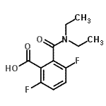 CAS#: 131401-56-4, 2-(Diethylcarbamoyl)-3,6-Difluorobenzoic Acid