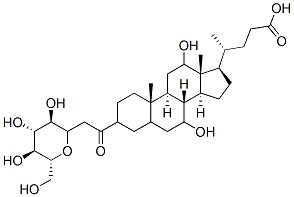 CAS#: 131528-41-1, (4R)-4-[(8R,9S,10S,13R,14S,17R)-7,12-Dihydroxy-10,13-Dimethyl-3-[2-[(3R,4R,5S,6R)-3,4,5-Trihydroxy-6-(Hydroxymethyl)Oxan-2-Yl]Acetyl]-2,3,4,5,6,7,8,9,11,12,14,15,16,17-Tetradecahydro-1H-Cyclopenta[a]Phenanthren-17-Yl]Pentanoic Acid