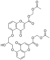 CAS#: 131619-07-3, Acetyloxymethyl 5-[3-[2-(Acetyloxymethoxycarbonyl)-4-Oxochromen-5-Yl]Oxy-2-Hydroxypropoxy]-4-Oxochromene-2-Carboxylate