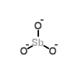 CAS 登录号：1317-86-8， 辉锑矿