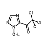 CAS#: 131758-17-3, 2,2,2-Trichloro-1-(1-Methyl-1H-1,2,4-Triazol-5-Yl)Ethanone