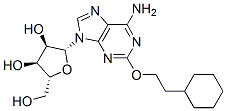 CAS 登录号：131933-18-1， (2R,3R,4S,5R)-2-[6-氨基-2-(2-环己基乙氧基)嘌呤-9-基]-5-(羟基甲基)四氢呋喃-3,4-二醇