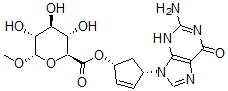 CAS 登录号：131956-47-3， [(1R,4S)-4-(2-氨基-6-氧代-3H-嘌呤-9-基)-1-环戊-2-烯基](2S,3S,4S,5R,6S)-3,4,5-三羟基-6-甲氧基四氢吡喃-2-羧酸酯