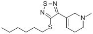 CAS#: 131987-54-7, 3-(4-Hexylsulfanyl-1,2,5-Thiadiazol-3-Yl)-1-Methyl-5,6-Dihydro-2H-Pyridine