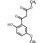 CAS 登录号：132017-99-3， 甲基3-(2-羟基-5-甲氧基苯基)-3-氧代丙酸酯