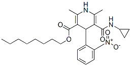 CAS#: 132031-81-3, Octyl 5-(Cyclopropylcarbamoyl)-2,6-Dimethyl-4-(2-Nitrophenyl)-1,4-Dihydropyridine-3-Carboxylate