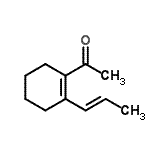 CAS#: 132079-94-8, 1-{2-[(1E)-1-Propen-1-Yl]-1-Cyclohexen-1-Yl}Ethanone