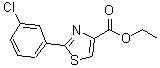 CAS 登录号：132089-34-0， 2-(3-氯苯基)-1,3-噻唑-4-羧酸乙酯