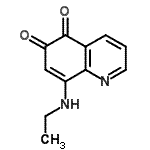 CAS 登录号：132247-35-9， 8-(乙基氨基)-5,6-喹啉二酮