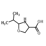 CAS 登录号：13227-13-9， 2-异丙基-1,3-恶唑烷-4-羧酸