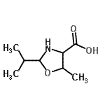 CAS#: 13227-14-0, 2-Isopropyl-5-Methyl-1,3-Oxazolidine-4-Carboxylic Acid