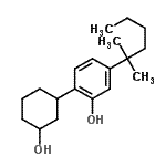 CAS 登录号：132296-19-6， 2-(3-羟基环己基)-5-(2-甲基-2-己烷基)苯酚