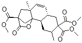 CAS#: 132412-55-6, (3a,4abeta,6aalpha,10abeta,10bbeta)-4,4a,6a,9,10,10a-hexahydro-4a-methyl-2-oxo-3,10b-Methano-10bH-naphtho[1,2-b]pyran-3,8,8(2H,7H)-tricarboxylicacid trimethyl ester
