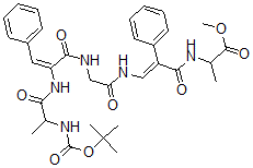CAS#: 132413-71-9, Methyl 2-[[(E)-3-[[2-[[(E)-2-[2-[(2-Methylpropan-2-Yl)Oxycarbonylamino]Propanoylamino]-3-Phenylprop-2-Enoyl]Amino]Acetyl]Amino]-2-Phenylprop-2-Enoyl]Amino]Propanoate