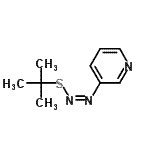 CAS 登录号：132555-20-5， 3-{(Z)-[(2-甲基-2-丙基)硫基]偶氮}吡啶