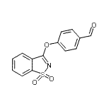 CAS#: 132636-66-9, 4-[(1,1-Dioxido-1,2-Benzothiazol-3-Yl)Oxy]Benzaldehyde