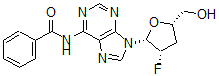 CAS 登录号：132722-93-1， N-[9-[(2R,3S,5S)-3-氟-5-(羟基甲基)四氢呋喃-2-基]嘌呤-6-基]苯甲酰胺