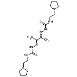 CAS#: 13284-64-5, 2,2'-(2,3-Butanediylidene)Bis{N-[2-(1-Pyrrolidinyl)Ethyl]Hydrazinecarbothioamide}