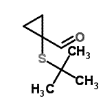 CAS#: 132866-22-9, 1-[(2-Methyl-2-Propanyl)Sulfanyl]Cyclopropanecarbaldehyde