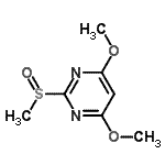 CAS#: 132900-07-3, 4,6-Dimethoxy-2-Methylsulfinyl-Pyrimidine