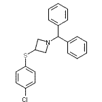 CAS 登录号：132924-59-5， 3-[(4-氯苯基)硫基]-1-(二苯基甲基)吖丁啶