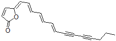 CAS#: 132971-60-9, (5Z)-5-[(2E,4E,6E)-Tetradeca-2,4,6-Trien-8,10-Diynylidene]Furan-2-One