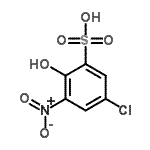 CAS 登录号：132983-46-1， 5-氯-2-羟基-3-硝基苯磺酸