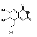 CAS#: 13300-17-9, 8-(2-Hydroxyethyl)-6,7-Dimethyl-2,4(3H,8H)-Pteridinedione