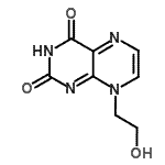 CAS#: 13300-40-8, 8-(2-Hydroxyethyl)-2,4(3H,8H)-Pteridinedione