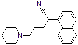 CAS#: 13326-35-7, alpha-(3-Piperidinopropyl)-1-Naphthaleneacetonitrile