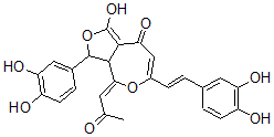 CAS#: 133360-41-5, (4Z)-3-(3,4-Dihydroxyphenyl)-6-[(E)-2-(3,4-Dihydroxyphenyl)Ethenyl]-1-Hydroxy-4-(2-Oxopropylidene)-3,3alpha-Dihydrofuro[4,3-e]Oxepin-8-One