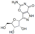 CAS 登录号：133470-97-0， 5-氨基-3-[(3R,4S,5R)-3,4-二羟基-5-(羟基甲基)四氢呋喃-2-基]-2H-吡唑并[3,4-e][1,3]恶嗪-7-酮