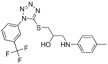 CAS#: 133506-56-6, 1-[(4-Methylphenyl)Amino]-3-[1-[3-(Trifluoromethyl)Phenyl]Tetrazol-5-Yl]Sulfanylpropan-2-Ol