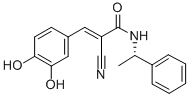 CAS 登录号：133550-37-5， (2E)-2-氰基-3-(3,4-二羟基苯基)-N-[(1S)-1-苯基乙基]-2-丙烯酰胺
