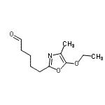 CAS 登录号：133602-43-4， 5-(5-乙氧基-4-甲基-1,3-恶唑-2-基)戊醛